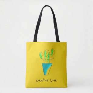 Tote Bag L'art du désert mexicain de cactus