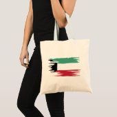 Tote Bag L'art du drapeau koweïtien (Devant (produit))