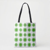 Tote Bag l'art du mandala motif (Devant)
