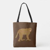 Tote Bag L'art du singe babouin (Dos)