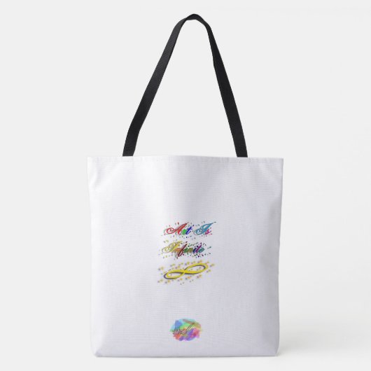 Tote Bag L'art est infini avec le lapin de Bertie (Devant)
