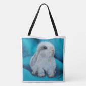 Tote Bag L'art est infini avec le lapin de Bertie (Dos)
