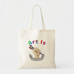 Tote Bag L'art est un peintre artiste de la liberté