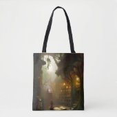 Tote Bag L'art Imaginaire de la librairie magique (Devant)