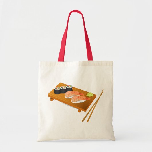 Tote Bag L'art japonais du Sushi (Devant)