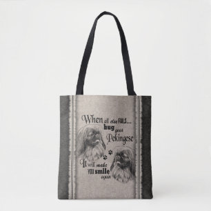 Tote Bag L'art Pekingen quand tout échoue citation