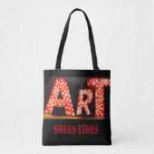 TOTE BAG L'ART SAUVE LA VIE (Devant)
