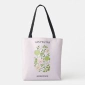 Tote Bag Las Frutas : Manzanas - marché aux pommes (Dos)