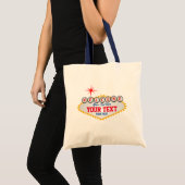 Tote Bag Las Vegas Affiche de bienvenue Votre texte (Devant (produit))