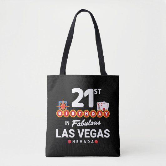 Tote Bag Las Vegas Birthday Party (Devant)