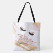 Tote Bag Lash Maquillage Boss Eyebrow Eyes Lashes Rose (Devant)