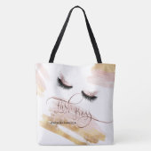 Tote Bag Lash Maquillage Boss Eyebrow Eyes Lashes Rose (Dos)