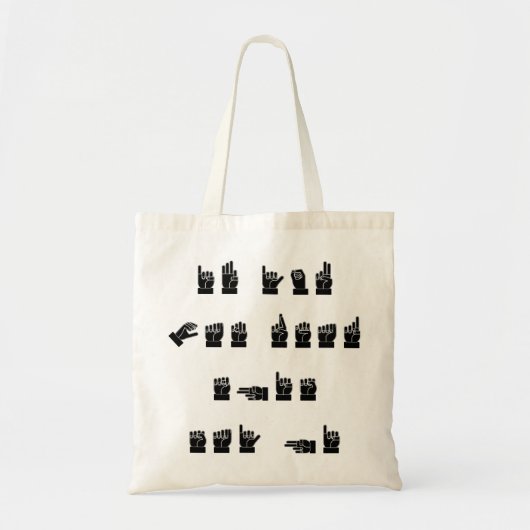 Tote Bag L'ASL si vous pouvez lire le ce indiquent salut # (Devant)