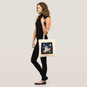 Tote Bag l'astronaute bleu et orange Panda (Devant (modèle))