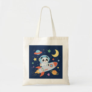 Tote Bag l'astronaute bleu et orange Panda