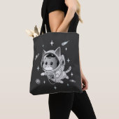 Tote Bag L'astronaute Chat dans l'espace Cute Chat (De près)