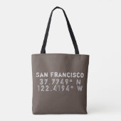 Tote Bag Latitude de San Francisco (Dos)