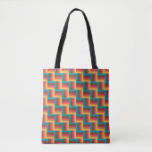 Tote Bag Lattice de coucher de soleil (Devant)