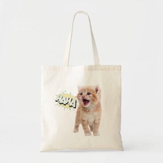 Tote Bag Laughing Kitten (Devant)