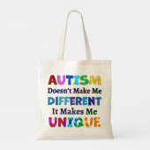 TOTE BAG L'AUTISME ME REND UNIQUE (Dos)