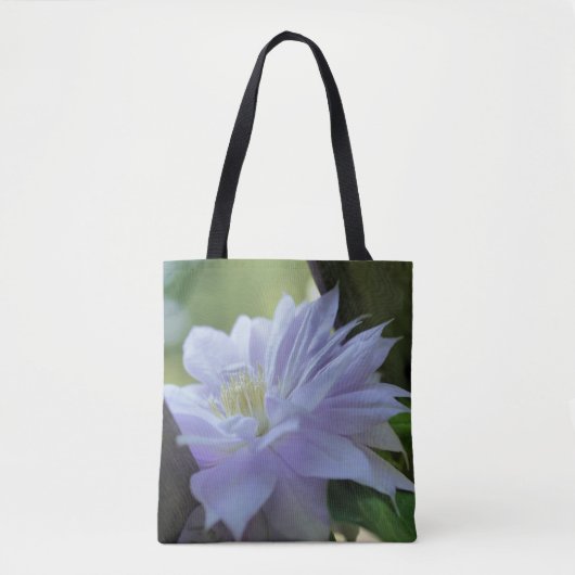 Tote Bag Lavande Clematis Fleur Nichée Dans Trellis (Devant)