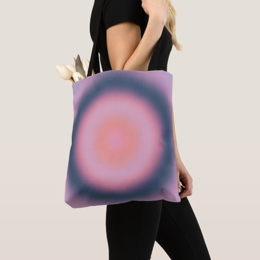 Tote Bag Lavande Dégradée Rétro Lavande Violette Lilac Abst (De près)