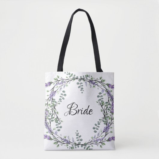 Tote Bag Lavande et Eucalyptus (Devant)