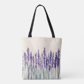 Tote Bag Lavande Française : Illustration aquarelle (Dos)