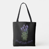 Tote Bag Lavande, jardinage (Dos)