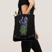 Tote Bag Lavande, jardinage (De près)