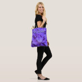 Tote Bag Lavande lilas violet Hydrangeas fleurs Mariée (Sur le modèle)