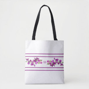 Tote Bag Lavande pourpre de prune tout plus de - imprimez