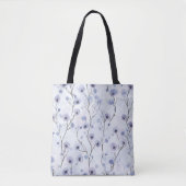 Tote Bag Lavande Purple Fleurs Chic (Devant)