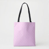 Tote Bag Lavande rose avec points blancs (Devant)