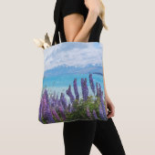 Tote Bag lavande sur le lac (De près)