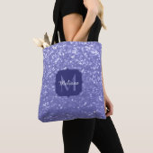 Tote Bag Lavande violet scintille parties scintillant bling (De près)