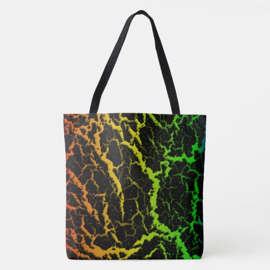 Tote Bag Lave de l'espace craqué - Rainbow ROYGB (Devant)