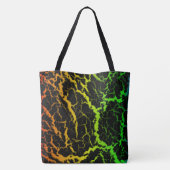 Tote Bag Lave de l'espace craqué - Rainbow ROYGB (Dos)
