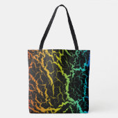 Tote Bag Lave de l'espace fissuré - Chaleur ROYCB (Devant)