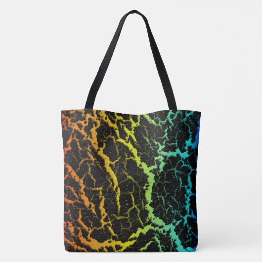 Tote Bag Lave de l'espace fissuré - Chaleur ROYCB (Dos)