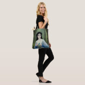 Tote Bag Lave-encre illustration de la belle femme à Woods (Sur le modèle)