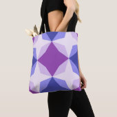 Tote Bag Lavender Diamond Motif (De près)