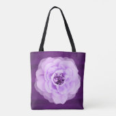 Tote Bag Lavender Diamond Rose Purple Grunge (Dos)