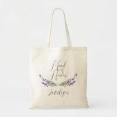 Tote Bag Lavender Laurel Maid of Honor Mariage (Devant)