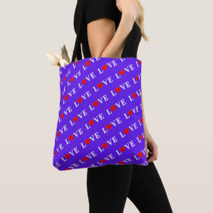 Tote Bag Lavender LOVE Élégant Chic