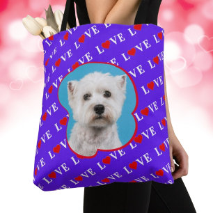 Tote Bag Lavender LOVE Motif personnalisé photo personnalis