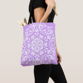 Tote Bag Lavender Mandala (De près)