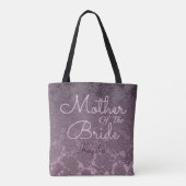 Tote Bag Lavender Mauve Violet Mariage Mère De La Mariée (Dos)