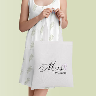 Tote Bag Lavender Scribbled Heart Future Mme.
