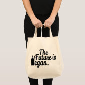 TOTE BAG L'AVENIR EST VEGAN. (Devant (produit))